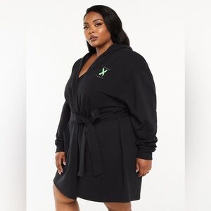 Forever Savage X FENTY Black Caviar Short Robe 2x/3x Women’s